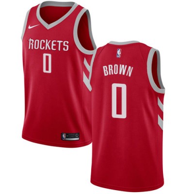 Nike Houston Rockets #0 Sterling Brown Red NBA Swingman Icon Edition Jersey Men's